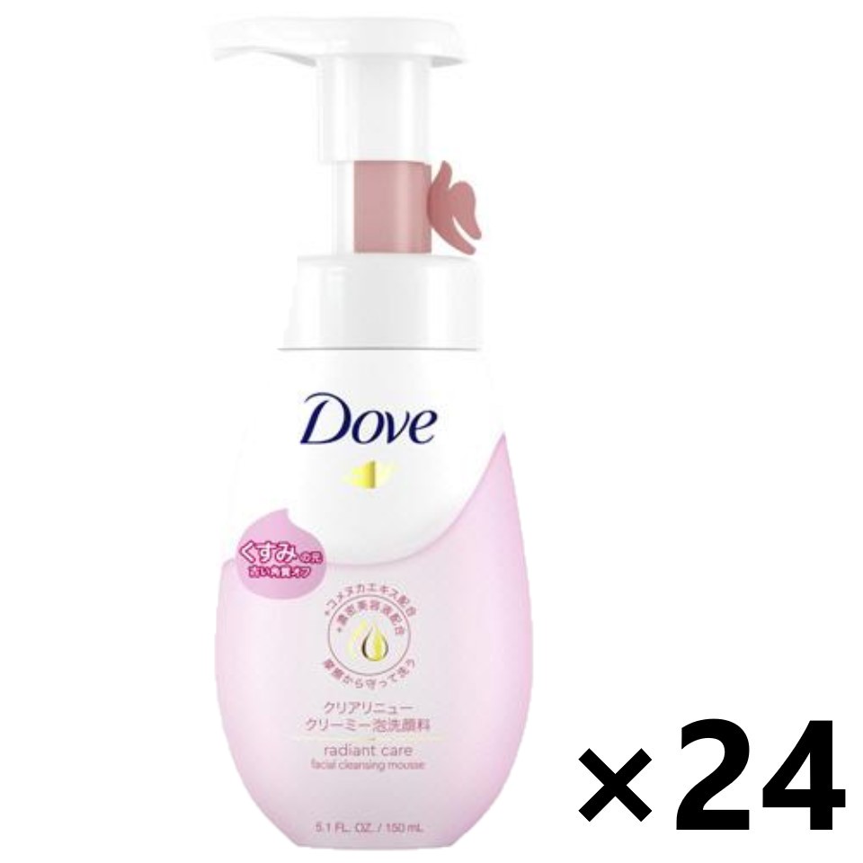 【送料無料】Dove(ダブ) クリアリニュー クリーミー泡洗顔料 本体 150ml×24本 ユニリーバ・ジャパン