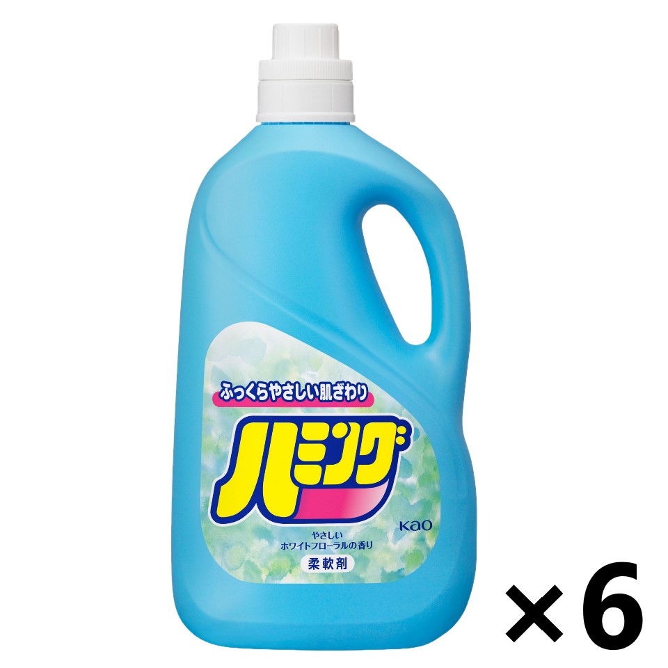 【送料無料】ハミング非濃縮 ホワイトフローラルの香り 2500mlx6本 花王