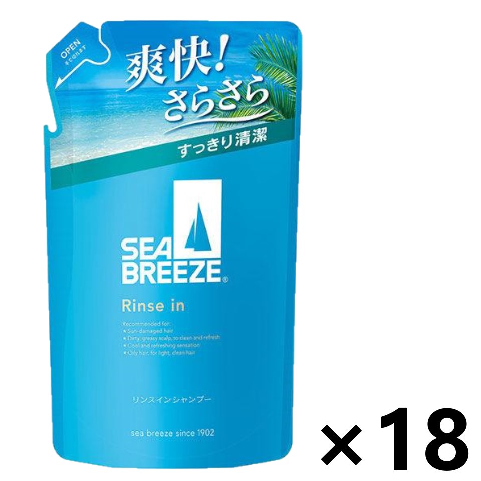 【送料無料】シーブリーズ リンスインシャンプー f つめかえ用 330mlx18袋 ファイントゥデイ