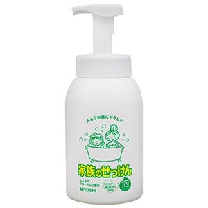 ミヨシ石鹸/家族のせっけん泡ボディソープ600ml　ポンプ