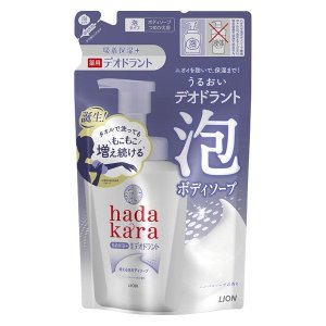 hadakara(ハダカラ) 泡で出てくる 薬用デオドラント ボディソープ ハーバルソープの香り つめかえ用 440ml ライオン