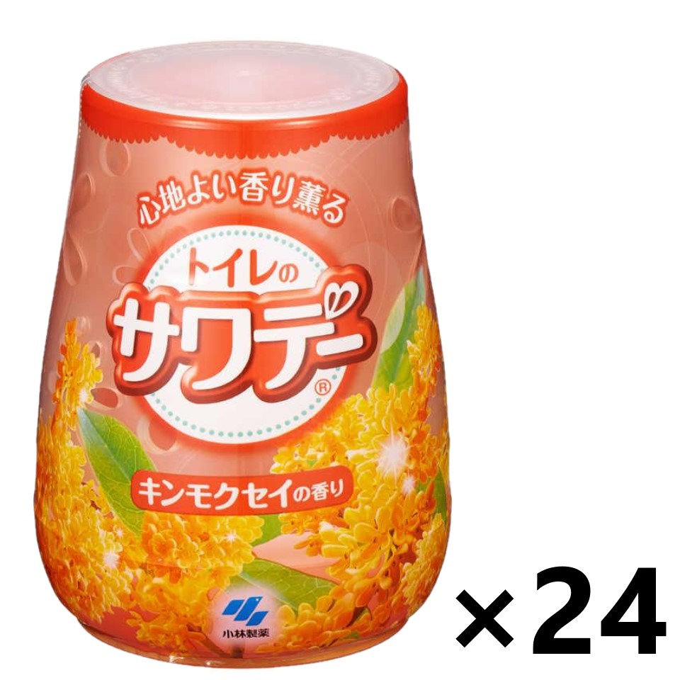 【送料無料】サワデー キンモクセイの香り 本体 140gx24個 芳香・消臭剤 小林製薬