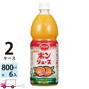 【送料無料※一部地域除く】 POM ポンジュース オレンジ 800ml ペットボトル 6本入 2ケース