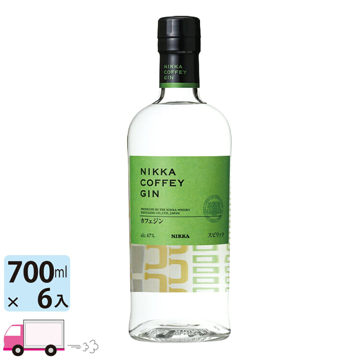 【送料無料※一部地域除く】 ニッカ カフェジン 47% 700ml 6本