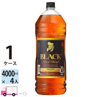 【送料無料※一部地域除く】 ニッカウイスキー ブラックニッカ リッチブレンド ペット 4000ml 4本 1ケース