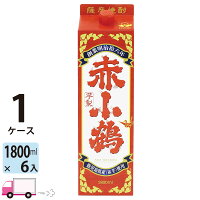 【送料無料※一部地域除く】 赤小鶴 25度 1800ml パック 6本 1ケース 芋焼酎 小正醸造