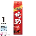 【送料無料※一部地域除く】 日本盛 晩酌 日本酒 パック 2000ml 6本 1ケース