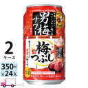 【送料無料※一部地域除く】 サッポロ 男梅サワー 梅つぶし 350ml 48本 2ケース