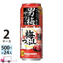 【送料無料※一部地域除く】 サッポロ 男梅サワー 梅つぶし 500ml 48本 2ケース