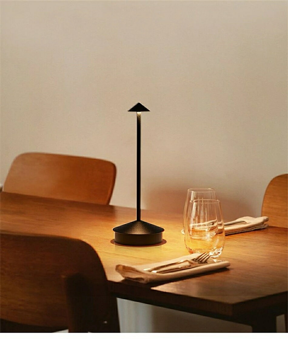 電気スタンド 充電式 無段階調光+3段階明るさ モダンデコ 目に優しい テーブルランプ LED コードレス ..