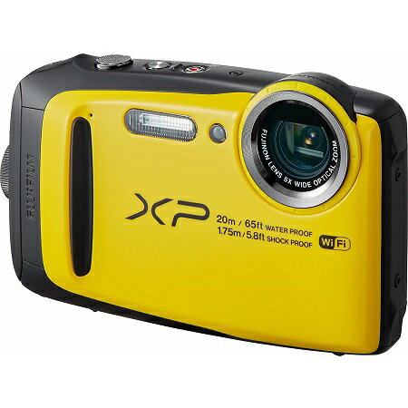 FUJIFILM 防水 光学ズーム5倍 1640万画素 3型モニター デジタルカメラ FinePix FX-XP120Y イエロー 【送料無料（沖縄県を除く）】