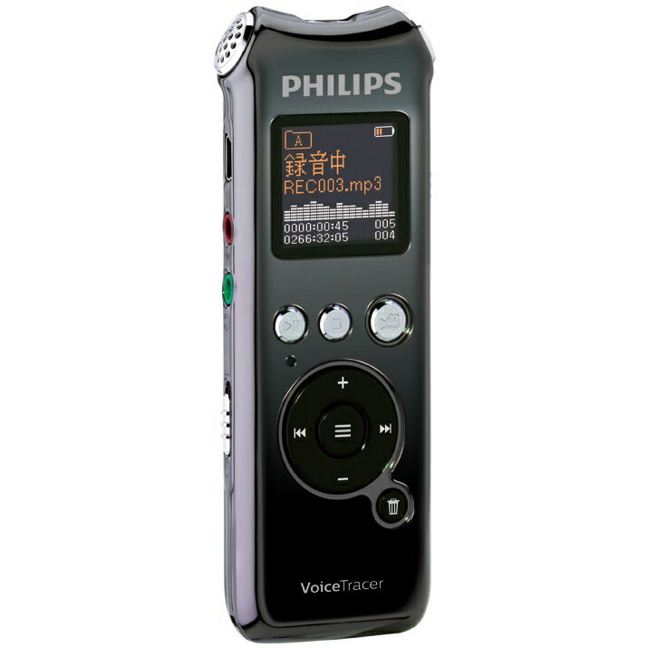 PHILIPS/フィリップス ICレコーダー VTR8010 動画撮影 16GBメモリー内蔵 ワイドFM対応