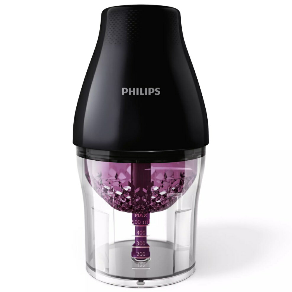 【訳あり品/新品外箱色褪せ】PHILIPS フィリップス マルチチョッパー HR2509/95 ブラック【沖縄県へは発送不可】