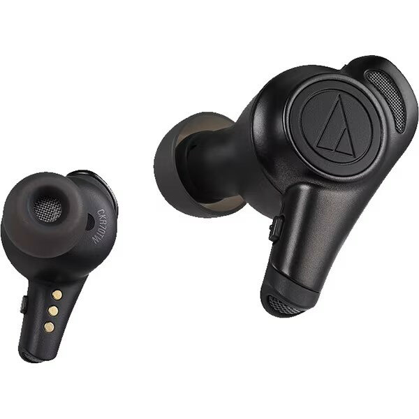 オーディオテクニカ 完全ワイヤレスイヤホン SoundReality Bluetooth/アクティブノイズキャンセリング対応 ATH-CKR70TW BK ブラック【沖縄県へは発送不可】