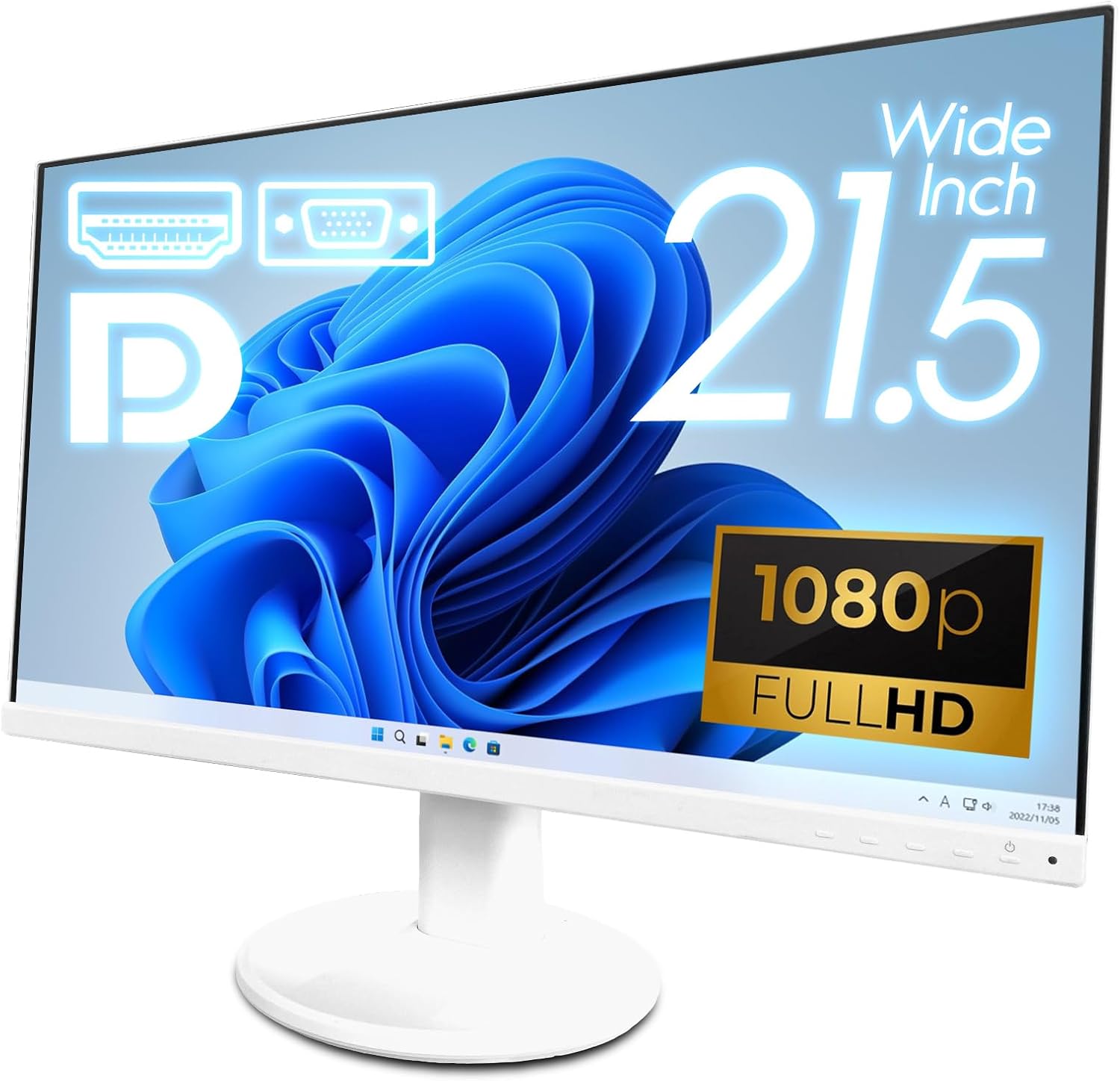 【中古美品】【安心保証】NEC LCD-AS221F 21.5インチ液晶モニター 1W+1Wステレオスピーカ内蔵 PS4・PS5・SWITCH対応 在宅勤務 【Aランク】 - Image 2