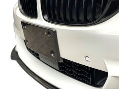 BMW4SeriesF32/F33ナンバーステーRSWBMW4SeriesF32/F33ナンバーステー【アールエスダブリュ】BMWF32/F33/F36ライセンスプレートパネル綾織ブラックカーボン製デュポンクリア塗装済