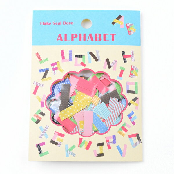 FLAKE SEAL DECO(フレークシール デコ) アルファベット(C) プレゼント ギフト 贈り物 アレンジ スクラップブッキング スクラップブック かわ...