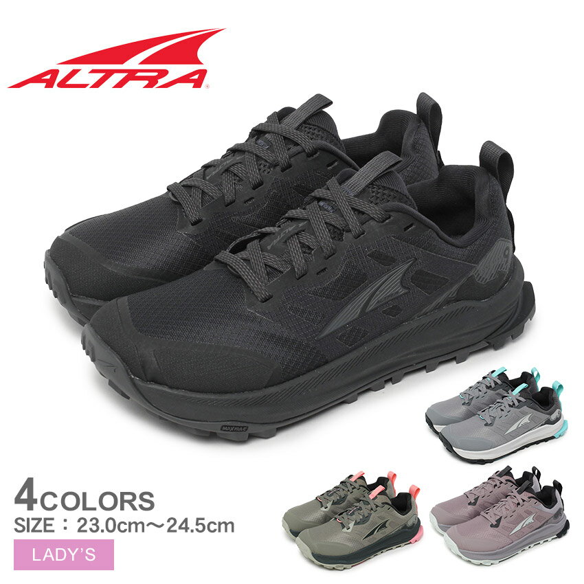 アルトラ ローンピーク 9 ALTRA トレイルランニングシューズ レディース ブラック 黒 グレー