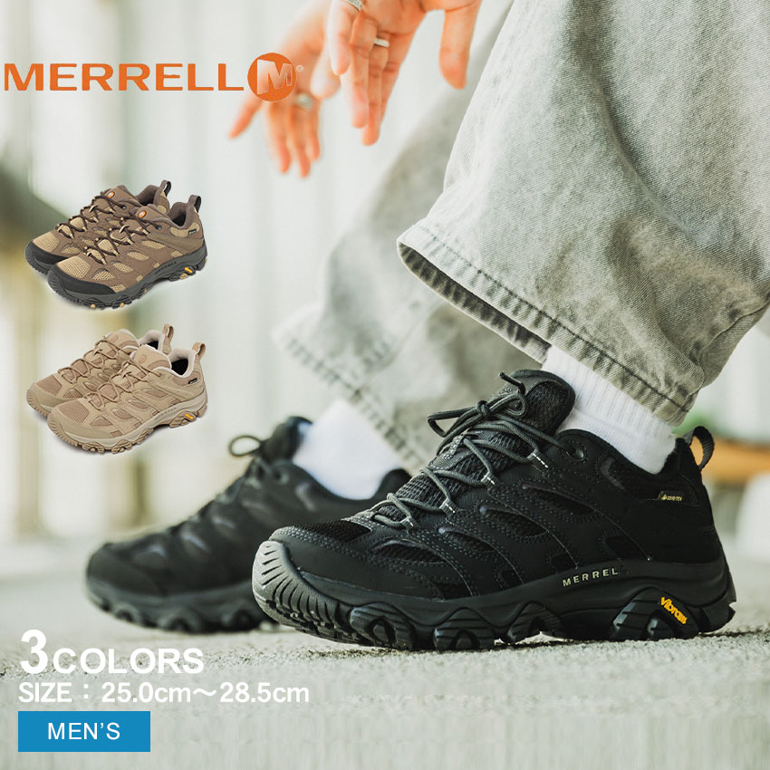 【P20倍★SALE】メレル モアブ 3 シンセティック ゴアテックス MERRELL ハイキングシューズ メンズ ブラック 黒 ブラウン MOAB 3 SYNTHETIC GORE-TEX J500239 J500247 靴 シューズ アウトドア 防水 クッション 登山 トレッキング ハイキング