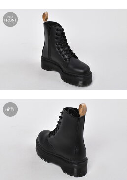 ドクターマーチン 8ホール ブーツ 厚底 メンズ レディース Vジェイドン2 モノ 8アイ ヴィーガン DR．MARTENS レースアップ ブラック 黒 VJADON2 MONO 8EYE VEGAN 25310001 靴 シューズ カジュアル 人気 定番 おしゃれ