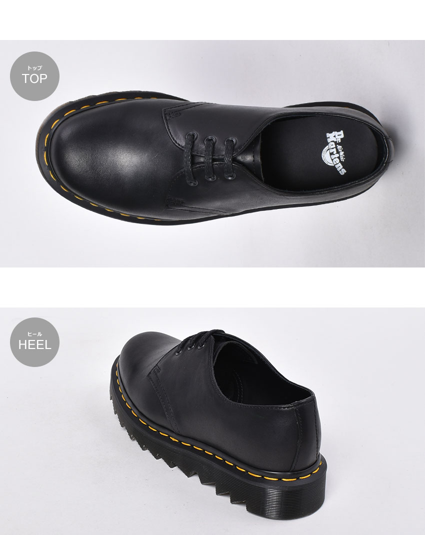 ドクターマーチン 1461 ジギー 3 アイシューズ DR．MARTENS カジュアルシューズ メンズ ブラック 黒 1461 ZIGGY 3 EYESHOE 26322001 靴 シューズ ブーツ カジュアル ローカット 人気 定番 おしゃれ レースアップ 3ホール 厚底