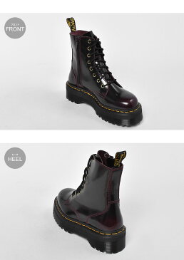 ドクターマーチン DR.MARTENS 8ホール ブーツ メンズ レディース チェリーレッド 赤 JADON 8EYE BOOT 24764600 サイドジップ 厚底 ブランド おしゃれ 人気 定番|boo-ktu sale|