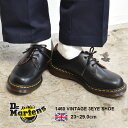 【クーポンで500円OFF！】DR.MARTENS ドクターマーチン 革靴 ブラック 1461 ヴィンテージ 3ホール シューズ 1460 VINTAGE 3EYE SHOE 12877001 メンズ レディース イギリス製 ビンテージ 復刻版 レースアップ レザーシューズ