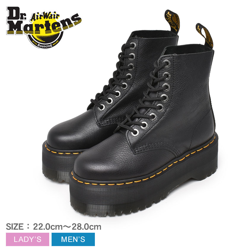 ドクターマーチン 1460 パスカル マックス DR．MARTENS ブーツ メンズ レディース ブラック 黒 1460 PASCAL MAX 26925001 シューズ レースアップ ブランド カジュアル 靴 人気 定番 厚底 おしゃれ|slz|のサムネイル