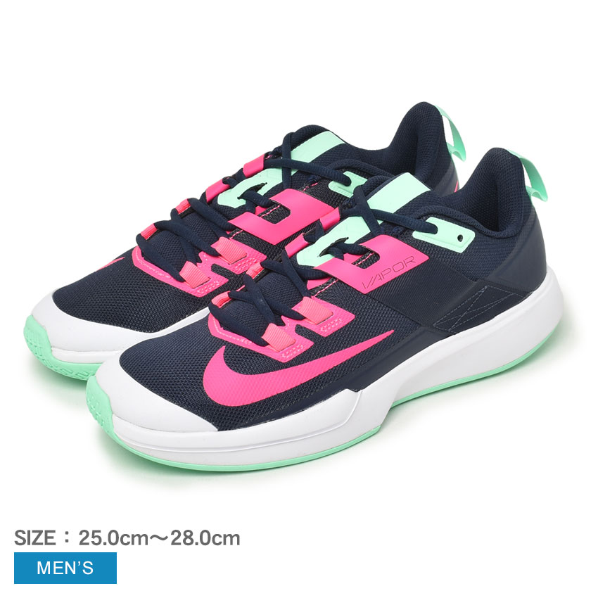 楽天Z-CRAFTナイキ NIKE コート ヴェイパー ライト HC COURT VAPOR LITE HC メンズ オールシーズン レースアップ シューズ ローカット ネイビー 紺 ピンク DC3432 25cm-28cm テニス 部活 クラブ ハードコート スポーティ シンプル