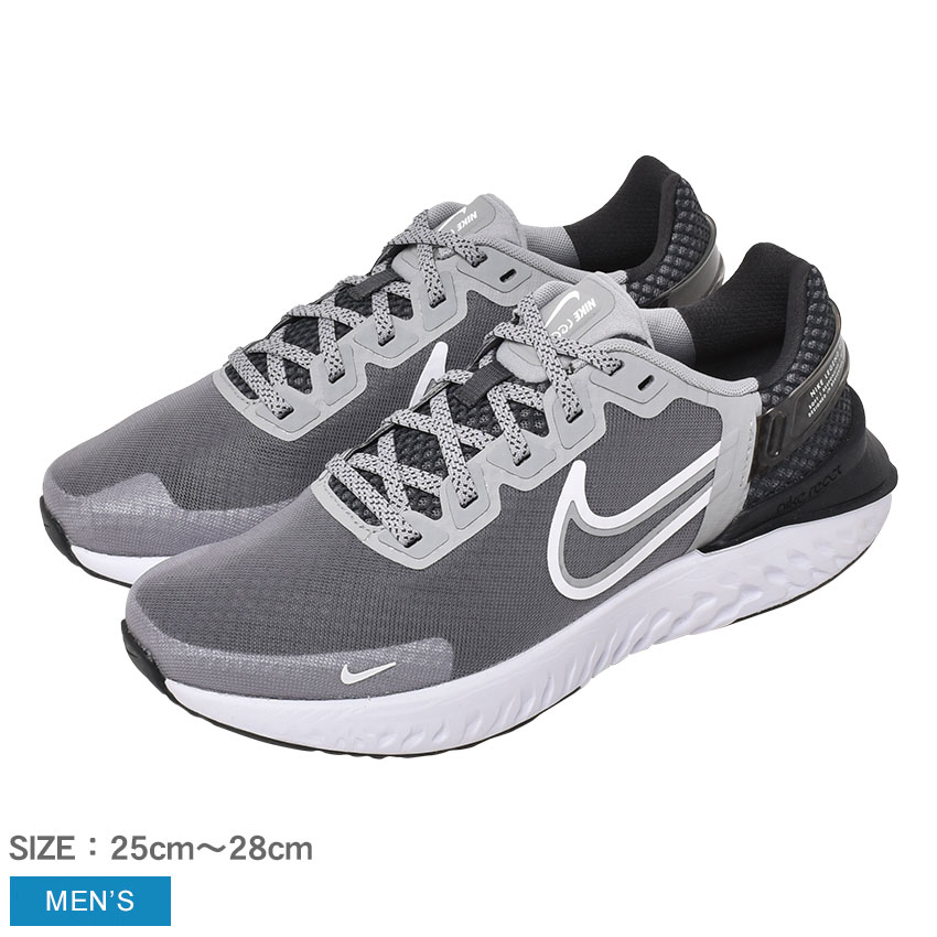 ＼楽天ス—パーSALE開催中★／ナイキ レジェンド リアクト 3 NIKE ランニングシューズ スニーカー メンズ グレー　ホワイト 白 LEGEND REACT 3 CK2563 靴 シューズ ローカット おしゃれ ブランド スポーティ カジュアル トレイル アウトドア トレーニング ランニング 軽量のサムネイル