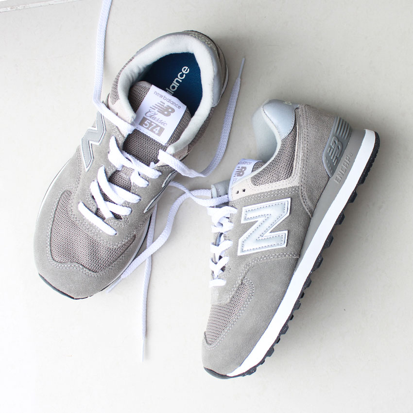 【店内全品★P5倍！】ニューバランス 574 メンズ スニーカー ML574EVG new balance グレー ワイズD ウイズD スエード 天然皮革 レザー 靴 シューズ シンプル ブランド 定番 通勤 通学 歩きやすい クッション カジュアル シンプル トレンド 3