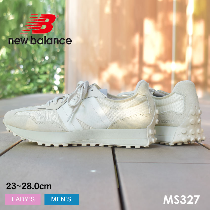 【店内全品★P5倍！】ニューバランス MS327 NEW BALANCE スニーカー メンズ レディース ベージュ MS327 MS327SJ シューズ ブランド シンプル スポーツ ハイテク カジュアル キレカジ ロゴ ローカット 定番 人気 通勤 通学 学生 オフィス 靴 厚底