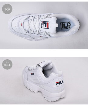 【50円引きクーポン★対象】フィラ ディスラプター 2 プレミアム FILA スニーカー レディース ホワイト 白 DISRUPTOR 2 PREMIUM 5FM00002 靴 シューズ 通勤 通学 ローカット ダッドスニーカー 厚底 おしゃれ シンプル 定番 カジュアル