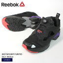 リーボック インスタポンプフューリー 95 REEBOK スニーカー メンズ レディース ブラック 黒 パープル INSTAPUMP FURY95 GX9425 厚底 シューズ ブランド カジュアル ミドルカット ストリート シンプル スポーティ ロゴ 靴 おしゃれ slz