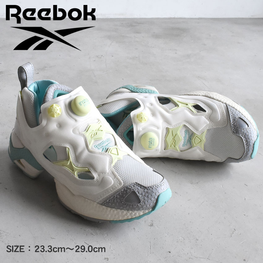 ＼楽天最安値に挑戦中／リーボック インスタポンプフューリー 95 REEBOK スニーカー メンズ レディース ブルー 青 イエロー 黄 グレー INSTAPUMP FURY95 GV9638 厚底 シューズ ブランド カジュアル ミドルカット ストリート シンプル スポーティ ロゴ|slz|