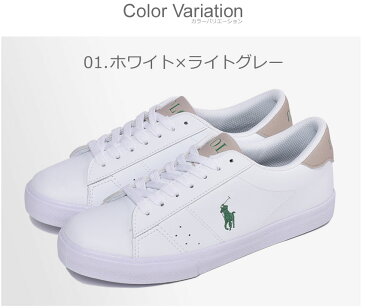 【クーポン配布★楽天スーパーSALE】POLO RALPH LAUREN ポロ ラルフローレン スニーカー THERON RF102239 RF102238 RF102240 レディース シューズ ローカット ブランド カジュアル シンプル ワンポイント アウトドア レジャー 靴 白 おしゃれ お出かけ[sn-ktu][sale]