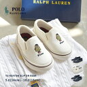 【店内全品★P5倍！】ポロ ラルフローレン TD キートン スリッポン ベア POLO RALPH LAUREN スニーカー キッズ ジュニア 子供 ポロベア 女の子 男の子 ネイビー 紺 TD KEATON SLIP ON BEAR RF104028 RF104013 RF104246 RF104260 靴 シューズ ローカット ワンポイント