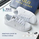 【店内全品★P5倍！】ポロ ラルフローレン HERITAGE COURT III POLO RALPH LAUREN スニーカー レディース キッズ ジュニア 子供 ホワイト 白 ネイビー 紺 RL00589111 RL00589110 RL00589410 RL00589100 RL00590100 RL00591100 ラルフ 靴 シューズ ローカット