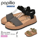 パピリオ グレンダ PAPILLIO by BIRKENSTOCK サンダル レディース グレー カーキ GLENDA 1019552 1018534 靴 シュー…