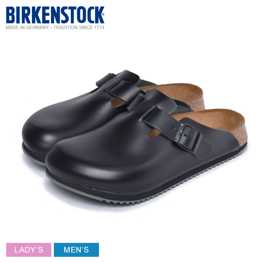 送料無料 BIRKENSTOCK ビルケンシュトック サンダル ボストン BOSTON 普通幅 60194 メンズ レディース ブランド 普通幅 レギュラーフィット コンフォート サンダル ビルケン カジュアル アウトドア 室内履き 社内履き レジャー 黒 レザー