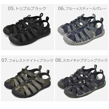 【最大350円OFFクーポン】送料無料 KEEN サンダル メンズ キーン クリアウォーター CNX 黒 ブラック ほか全8色 CLEAR WATER CNX 男性用 スポーツサンダル アウトドア レジャー 旅行用 夏 川 海 履きやすい おしゃれ ブランド 大きいサイズ 25cm 26cm 27cm 28cm 29cm