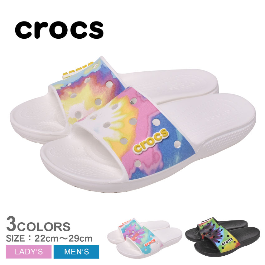 【店内全品★P5倍！】クロックス クラシック タイダイ グラフィック スライド CROCS サンダル ...