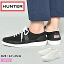 送料無料 ハンター HUNTER スニーカー オリジナル ローキャンバス ブラック 他全2色 ORIGINAL LO-CANVAS SNEAKER WFK1002CNV 防水 カジュアルシューズ ローカット レディース(女性用) 黒 白 レイン 雨 イギリス