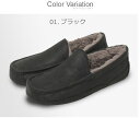 【店内全品★P5倍！】アグ アスコット UGG モカシンシューズ メンズ 黒 ブラック 茶色 ブラウン ASCOT 1103889 フラット シューズ モカシンシューズ ボア あったか 保温 防寒 歩きやすい おしゃれ 秋 冬 春 夏 靴 ブランド 売れ筋 プレゼント 正規品 レザー 2