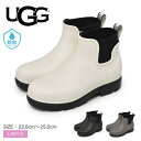 サイドゴア 【店内全品★P5倍！】UGG アグ レインブーツ レディース サイドゴア 防水 ボアソール ドロップレット おしゃれ ショート丈 ブラック 黒 ホワイト 白 ブラウン DROPLET 1130831 レイン シューズ 長靴 シンプル ブランド ガーデニング 母の日 雨具 保温 冷え対策 雨具|slz|