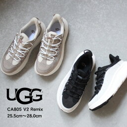 アグ 靴 メンズ アグ CA805 V2 リミックス UGG スニーカー メンズ ブラック 黒 ホワイト 白 ベージュ CA805 V2 Remix 1138050 靴 シューズ 厚底 本革 レザー ローカット ブランド おしゃれ シンプル カジュアル 人気 定番 通勤 通学