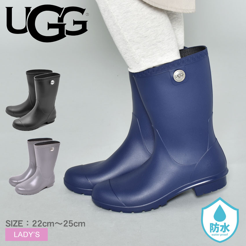 アグ シエナ マット UGG レインブーツ レディース ブラック 黒 ブルー 青 グレー SIENNA MATTE 1100510 シューズ 長靴 ミドル丈 シンプル ブランド ガーデニング 雨具 保温 防寒 冷え対策 雨具 キレイめ 人気|slz|