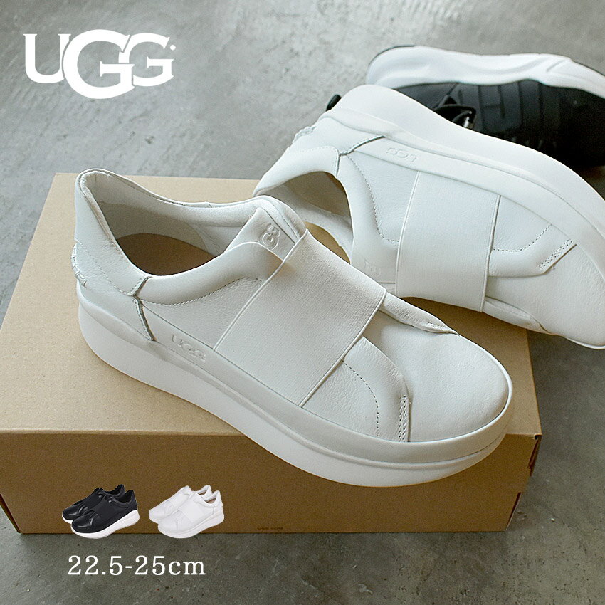 アグ リブ UGG スニーカー レディース ホワイト 白 ブラック 黒 LIBU 1106621 シューズ 履きやすい 歩きやすい 通勤 毎日使い 普段使い デイリーユース タウンユース お出かけ シンプル カジュアル レザー 光沢 耐久のサムネイル