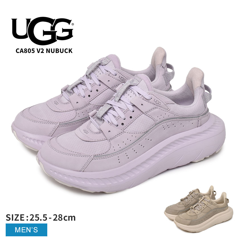 【300円引きCP★対象】アグ CA805 V2 NUBUCK UGG 厚底 スニーカー メンズ 1127111 レザー 天然皮革 履きやすい 歩きやすい おしゃれ トレンド ボリュームソール ギフト プレゼント シンプル カジュアル 大人 靴