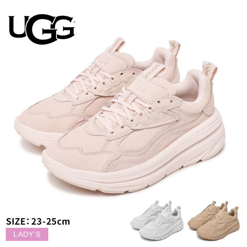 ＼決算最終SALE開催中★／アグ CA1 UGG スニーカー レディース ブラウン ベージュ ピンク ブルー 1136845 靴 シューズ 厚底 本革 レザー ローカット ブランド おしゃれ かわいい シンプル カジュアル 人気 定番 パステルカラー くすみカラー ニュアンスカラーのサムネイル